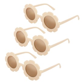 DRESHOW Kids Sunglasses Round Flower Glasses for Girls Boys Outdoor Beach Holiday Cute Eyewear Party Accessories