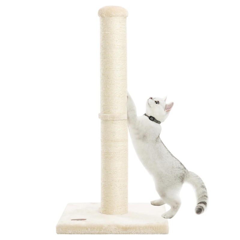 Karolpar 34inch Cat Scratching Post with Natural Sisal Rope 4.3Inch