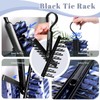 2 PCS Tie Rack Hold 20 Ties Rotate to Open/Close