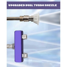 Upgraded Extension Rod Pressure Washer Tips 2-in-1Power Washer Nozzle Tip, Dual Pressure Washer Nozzle, 1/4 Inch Quick Connect