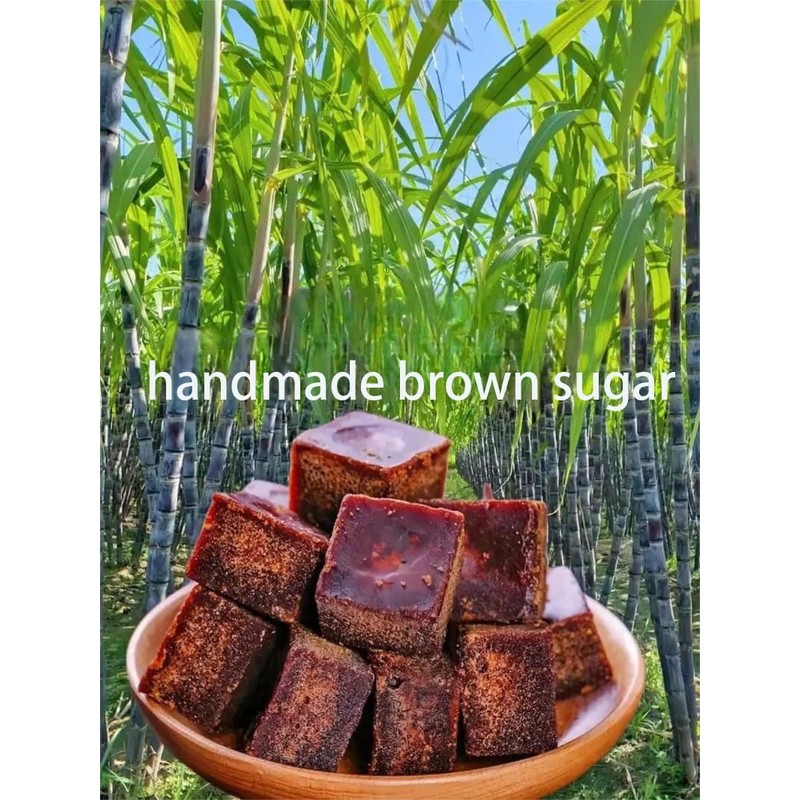 Black Sugar from Yunnan, Pure Brown Sugar Sweetener for Cooking,