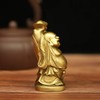 Pop Top Brass Statue Feng Shui Ornament Laughing Buddha Holding