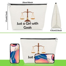 Lawyer Gifts for Women Makeup Bag Thank You Gifts for Attorney Boss Colleague Cosmetic Bag Paralegal Gifts Lawyer Student Gifts Law School Graduation Gifts Christmas Birthday Gift Travel Pouch