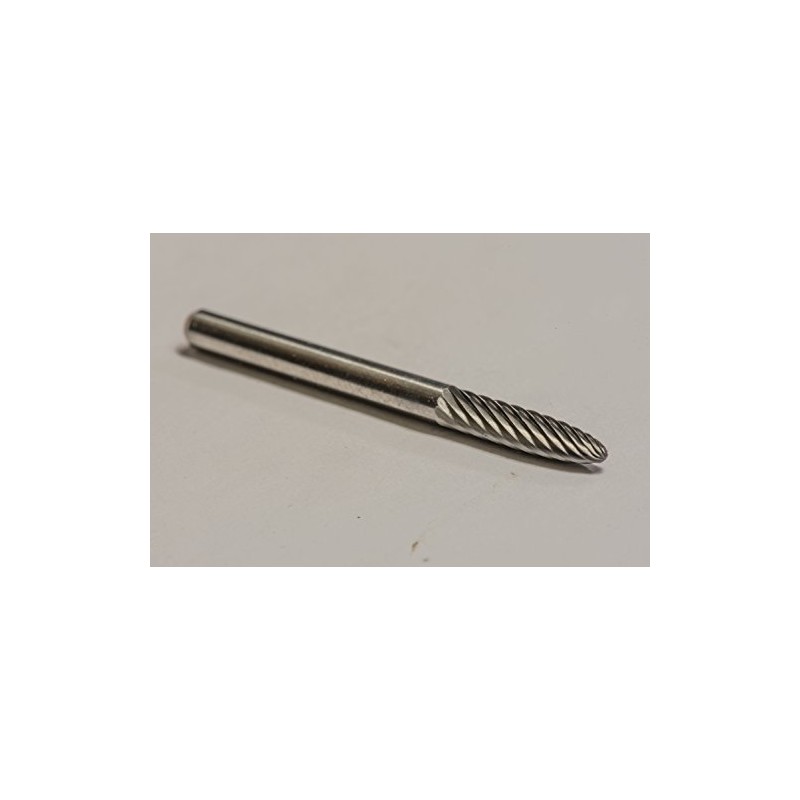 SF-42 Single Cut Solid Carbide Burr Die Grinder Bit 1/8"