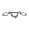Equine Smile ES0072 Kimblewick Spring Bit Simple Broken Stainless Steel