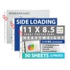 Keepfiling Landscape Sheet Protector 11x8.5 Horizontal Side Loading Heavyweight, 80