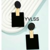 YVLSS Women's Acrylic Earrings Frosted & Rhombus Series - Simple,