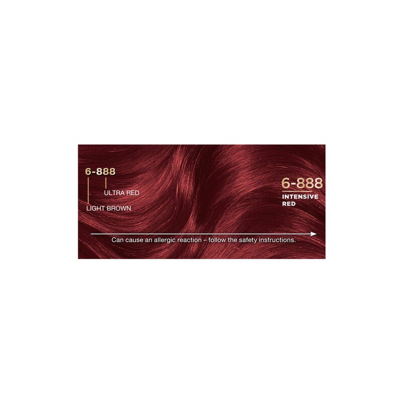 Napro Palette Permanent Hair Colour 6 - 888 Intensive Red