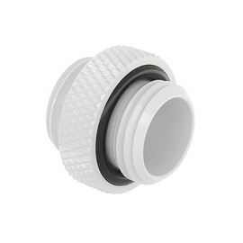 dracaena.io 12 pack G1/4" thread, Male to Male Mini Extender Fitting with tighten O-ring, Compression fitting for Computer Water Cooling System, White