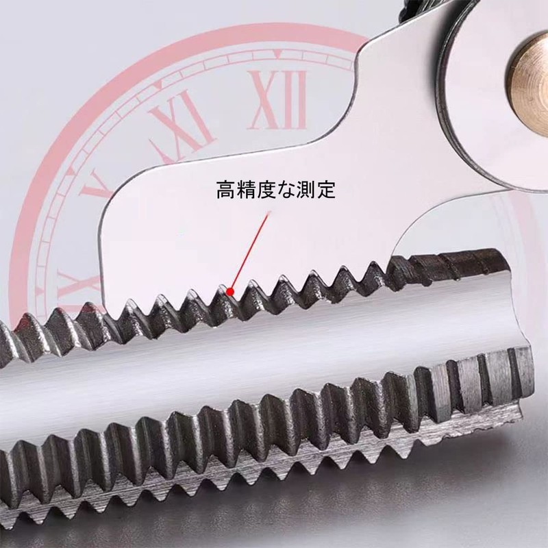 MEDUSHASHA Pitch Gauge, Stainless Steel, Screw Pitch Gauge, Portable, Durable,
