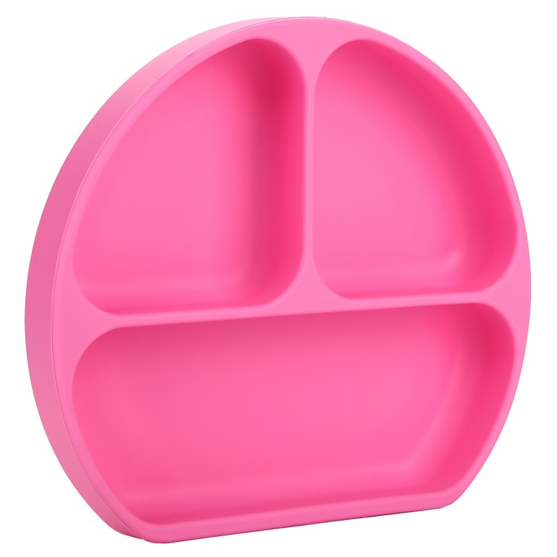 Silicone Divided Toddler Plates DIY Complementary Food Placemat Suction Cup