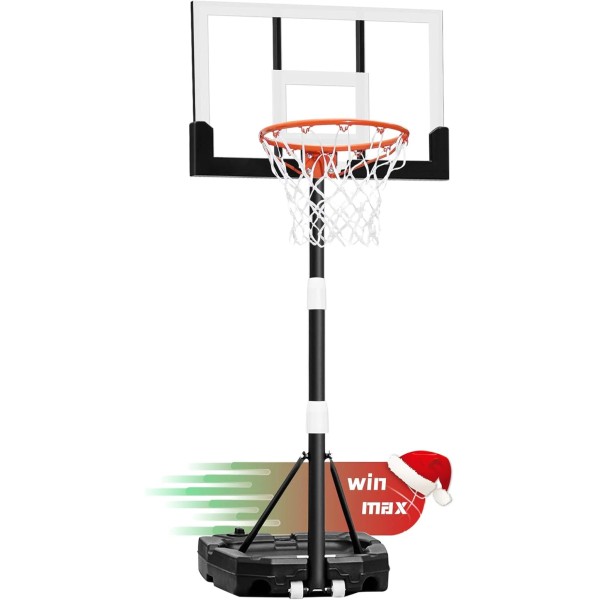 Kids Basketball Hoop 29 in Backboard, 3.2 to 7.2FT Adjustable