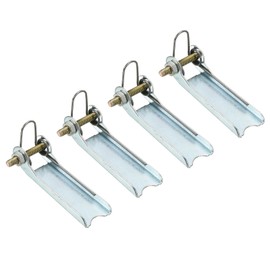 PATIKIL 44mm Replacement Hook Latch 4pcs Metal Tow Receiver Hitch Clevis Hook for Trailer Silver