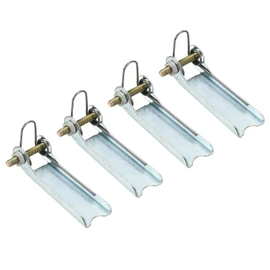 PATIKIL 44mm Replacement Hook Latch 4pcs Metal Tow Receiver Hitch Clevis Hook for Trailer Silver