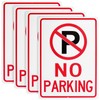 Decorniqu 4 Pack No Parking Signs 14"x10" UV Protected 40