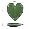 Ceramic Spoon Rest for Stove Top,Cute Green Leaf Shape Spoon