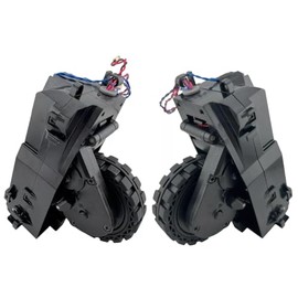 SCREENTRONICS Left and Right Wheels with Motor Unit Assembly Replacement for Ecovacs OZMO Deebot T8, T8+, AIVI T8+, T9+, N7, N8 Pro, N8 Pro+, N10, N10 Max+ Robotic Vacuum Cleaners