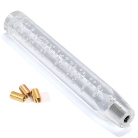 Life Palette Universal Crystal Shift Knob, Bubble, Octagonal, 11.8 inches (300 mm), Bubble Included, Long, Includes 3 Adapters, Clear