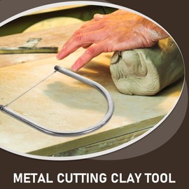 IMIKEYA Stainless Steel Clay Cutter Tool for Sculpting and Trimming - Ideal Clay Sculpting Tools for DIY
