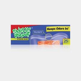 Smelly Proof Original No Smell Baggies Reusable CLEAR Bag, 6" x 4"-Small-25 Pack