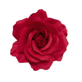 Broches de clip para el pelo de flores grandes, broches clásicos para bodas, fiestas, bailes, banquetes para mujeres, elegantes alfileres de solapa, adornos, ropa de novia, accesorios para el día de San Valentín, 100 mm, Metal, Sin gemas.