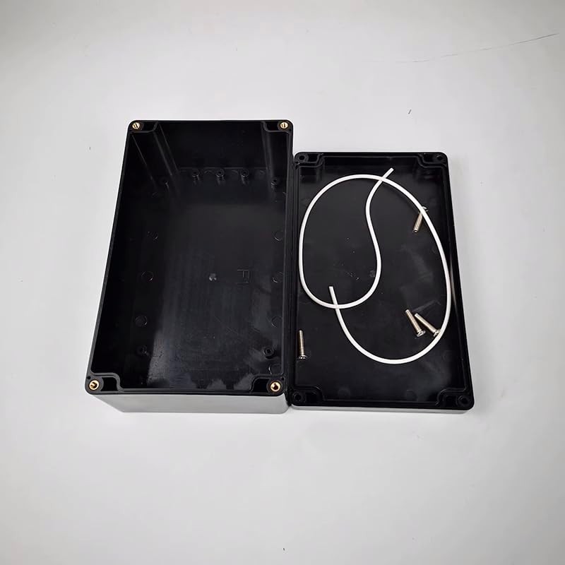 Junction Box Waterproof IP66, Black Electronic Project Box, Outdoor Junction