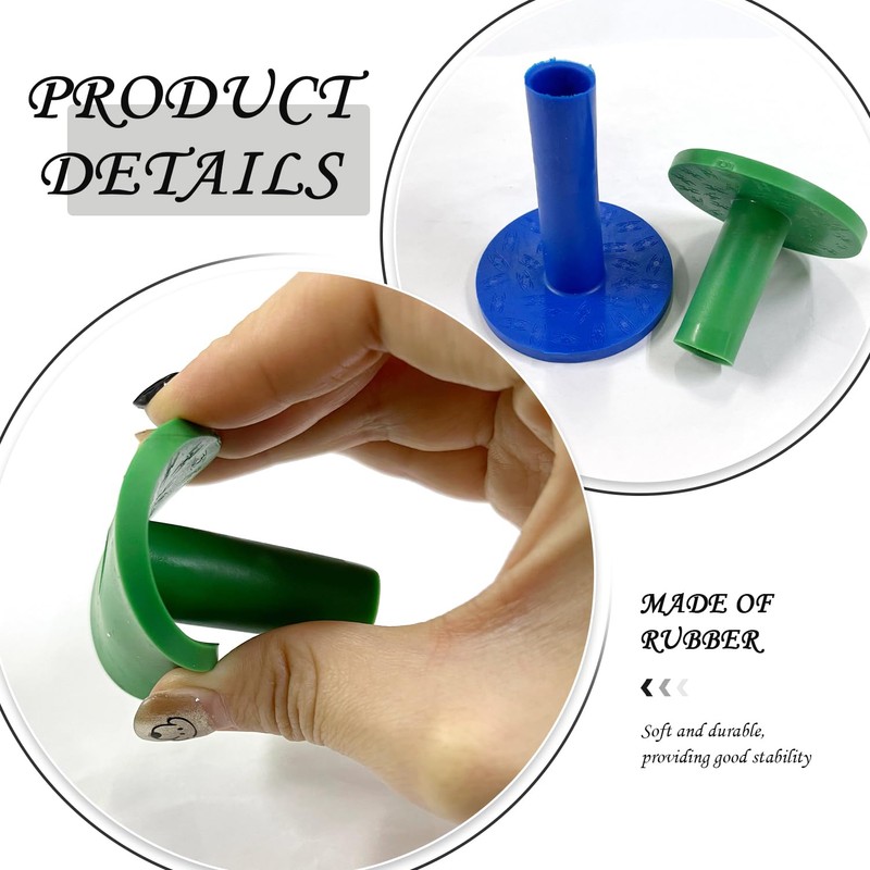 FDGGT 10pcs Rubber Spikes Golf Accessories Golf Tees Golf Practice