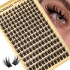 Spiky Manga Lash Clusters 180pcs D Curly Cluster Eyelash Extensions