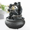 WeiLaiKeQi Indoor Waterfall Fountain Tabletop Fountain with Scene Light Water