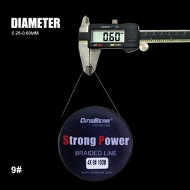 Dingbear 1093Yd/1000m 105LB/0.50mm Gray Super Strong Pull Generic Braided Fishing Line Fish ing Lines FishLines FishingLine
