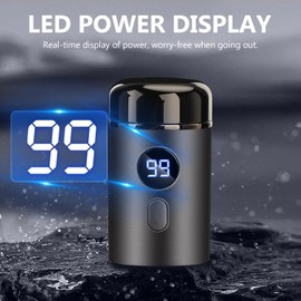 Mini Portable Electric Shaver - Mini Shaver, Mini Shaver, USB Rechargeable & Waterproof Mini Electric Shaver for Men - Perfect for Travel