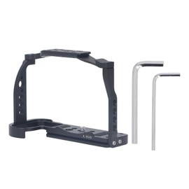 Full Camera Cage for X S20 Aluminum Alloy Protective Camera Video Rig with 1/4 3/8 Inch Threaded Hole Cold Shoe Interface for Video Making Vlogging