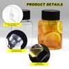 TakFree Small Plastic Juice Bottles with Lids, 12 Pcs 100ml