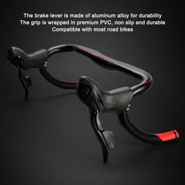 Hapivida 1 Pair Bicycle Gear Lever Set 2 x 8 Aluminium Alloy Bicycle Brake Handle with Bicycle Brake Cable Wire and Housing for Mountain Bike Folding Bike