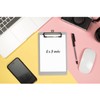 Hongri Plastic Small Clipboard, Gray A5 Memo Size Clip Board