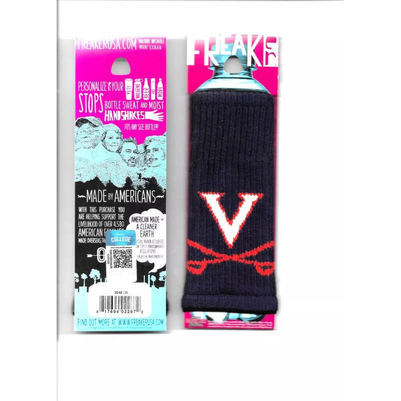 LOT OF 2 VIRGINIA CAVALIERS FREAKER USA GAME DAY BOTTLE