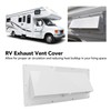 RV Range Hood Vent Cover, White Impact Resistant RV Exhaust