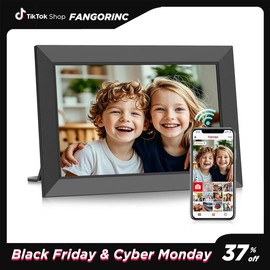 WiFi Digital Picture Frame 10.1 Inch, HD IPS Touch Screen Smart Photo Frame with 32GB Storage, Auto-Rotate, Instantly Share Photos /Videos, Perfect Christmas Gift & Gift Idea, ThanksGiving Gift, Home Decor