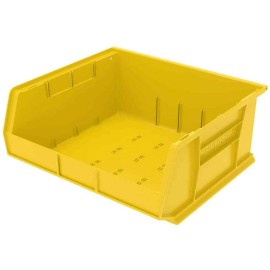 Akro-Mils 6 Count Akro-Mils 30250 Yellow Hang & Stack Hopper Bin: 14-3/4" x 16-1/2" x 7"