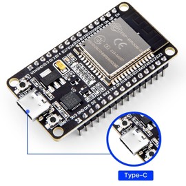 ELEGOO 3PCS ESP-32 Development Board USB-C, 2.4GHz Dual Mode WiFi+Bluetooth Dual Core Microcontroller for Arduino IDE, Support AP/STA/AP+STA, CP2102 Chip
