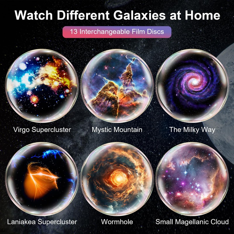 Planetarium Projector Pro for Bedroom, 13 in 1 Star Projector