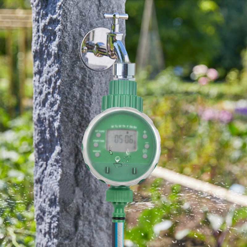 Lepmerk Digital Automatic Watering Timer Programmed Garden Irrigation Timer Battery
