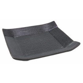 Set of 5, Meigeki Koyori Serving Plate (Black), 4.7 x 4.7 x 0.7 inches (12 x 12 x 1.8 cm) [Ryotei Ryokan Japanese Tableware, Restaurants, Commercial Utensils, Tableware]