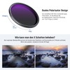 NEEWER 55 mm ND2-400 (1-9 aperture stops), variable ND filter