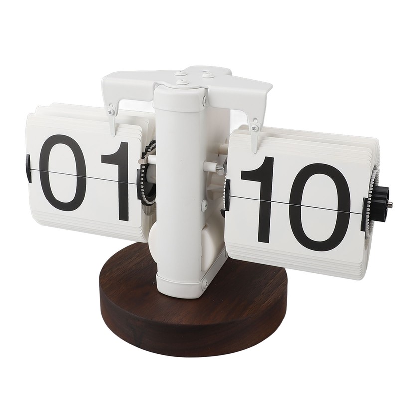 Flip Desk Clock Retro Single Sided Battery Powered Retro Vintage