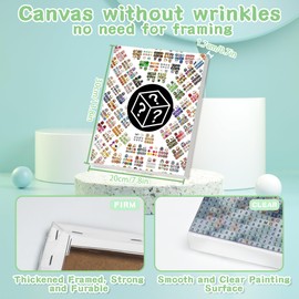 VIGEGU Diamond Painting Kits for Adults with Framed - Beauty and The Beast Diamond Art Kits for Adults with Box DIY 5D Round Full Drill Gem Art and Crafts for Home Decor 7.8x11.8in