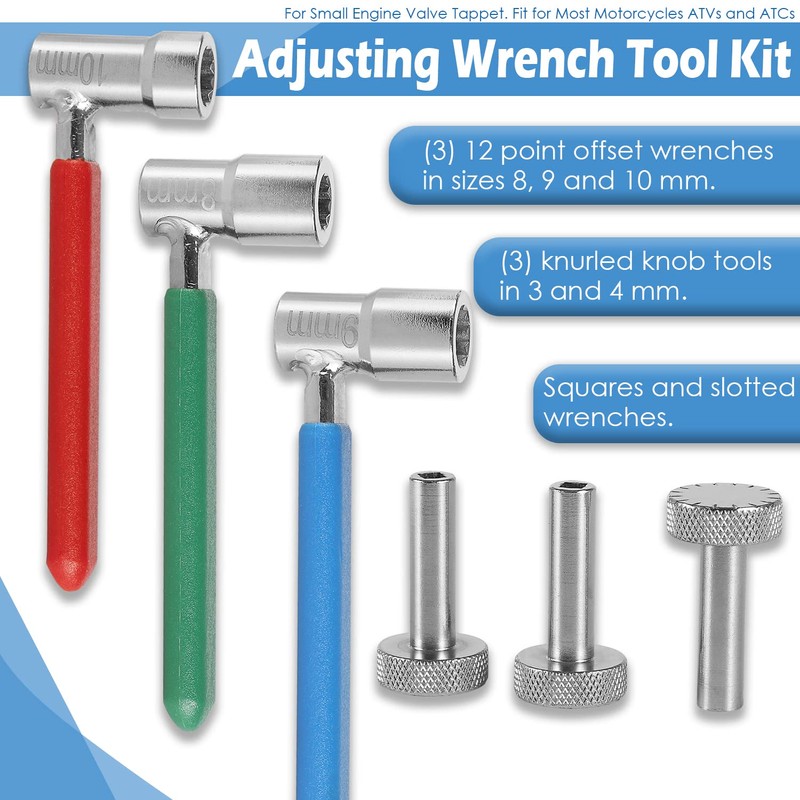 USSKYBOY Motorcycle Valve Tappet Adjusting Wrench Tool Kit For Most