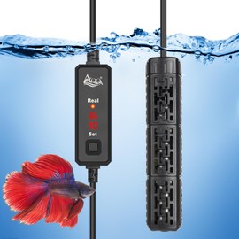 AQQA Aquarium Heater, 150w Fish Tank Heater with 59-93°F External Controller, Rapid Heating, Dry Burning-Resistant & Overtemperature Protection System