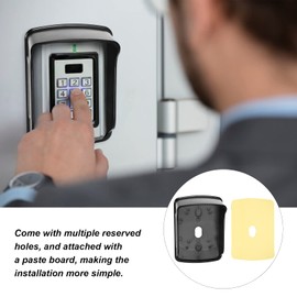 AUHX Doorbell Cover, ABS Plastic Dustproof Rain Cover for Access Control with Multiple Reserved Holes Waterproof Door Bell Cover for Access Control System