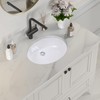 Wells Sinkware 17-inch Oval Undermount Bathroom Sink – Single Bowl,